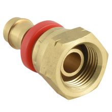 All sizes available female bsp 60 degree cone seat straight push on brass pipe fitting